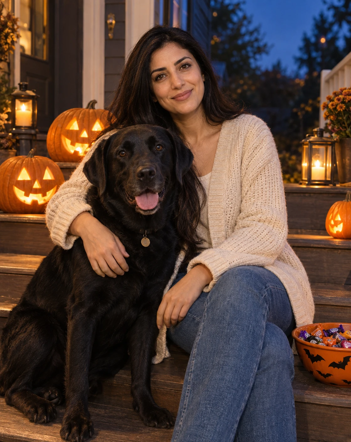 Trick or treat porch